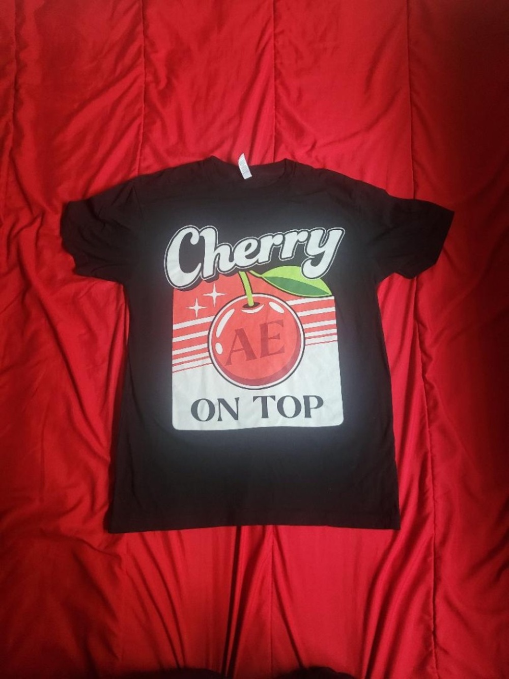 AE “Cherry On Top” Graphic T-Shirt Size Medium